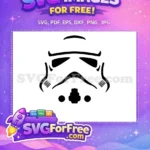 Free Helmet Silhouette Free Trooper Mask Star Wars Free SVG - Instant Download