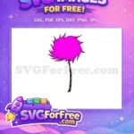 Free Pink Fluffy Tree Free Lorax Truffula Tree Free SVG - Instant Download