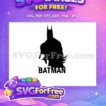 Free Black Cowl Silhouette Free Dark Knight Cape Famous Movies Free SVG - Instant Download
