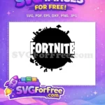 Free Black White Stylized World Free Iconic Game Logo Fortnite Free SVG - Instant Download