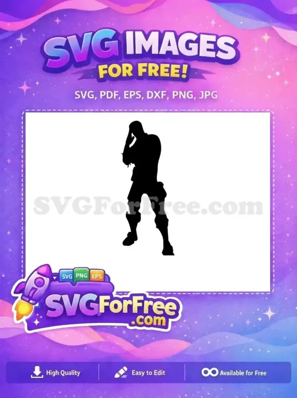 Free Black Fighting Pose Free Dynamic Fighter Stance Street Fighter Free SVG