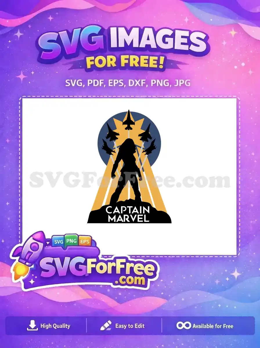 Free Silhouette Jet Fighters Free Binary Captain Marvel Free SVG
