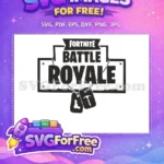 Free Battle Royale Logo Free Dogtags Fortnite Free SVG - Instant Download