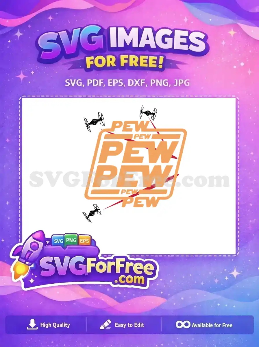 Free Fighting TIE Fighters Free Orange Pew Pew Blasts Star Wars Free SVG