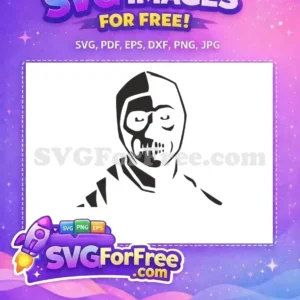 Free Black Skull Face Free Game Character Fortnite Free SVG