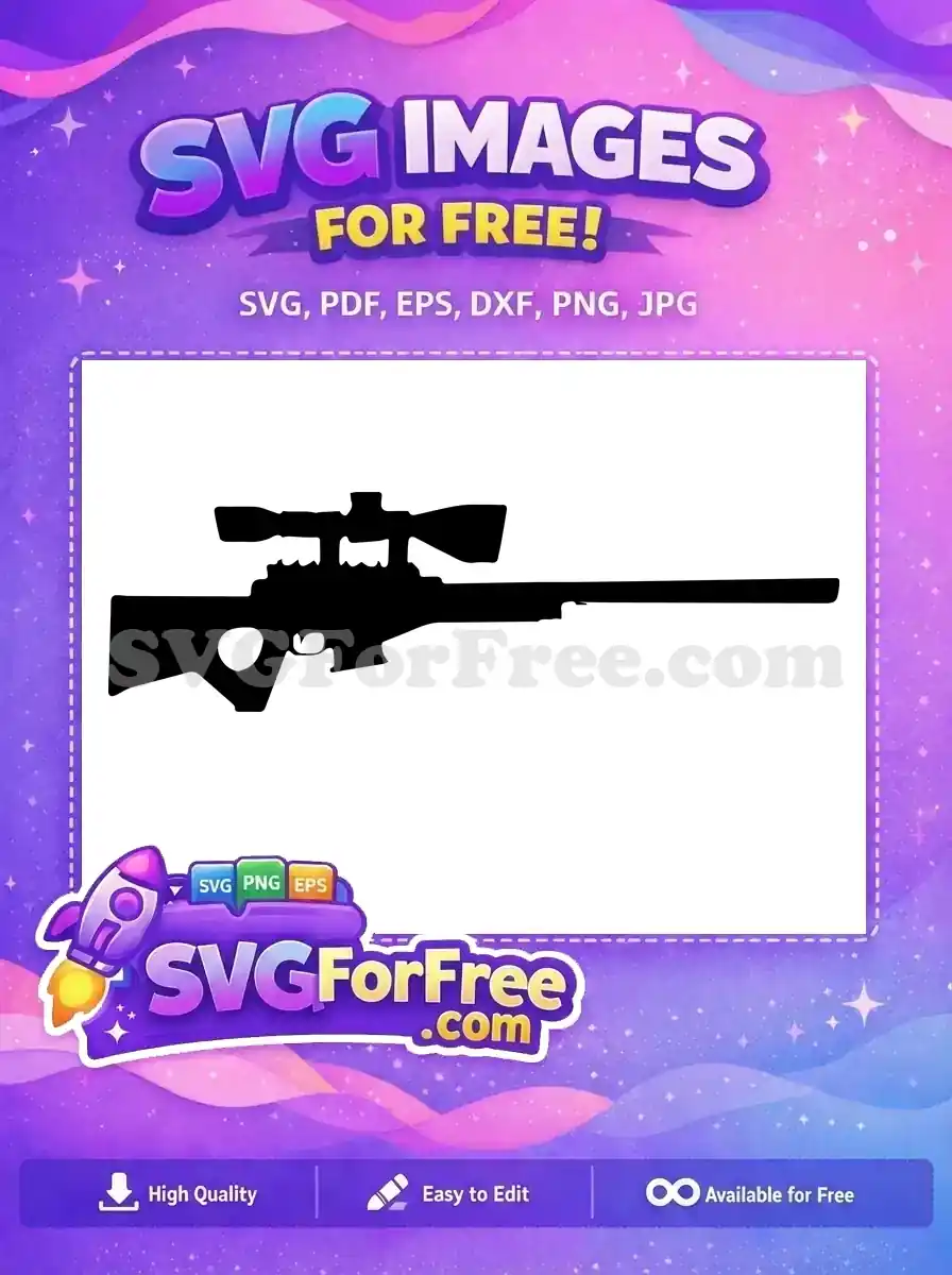 Free Black Sniper Free Rifle Games Counter-Strike Free SVG
