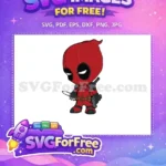 Free Red Masked Hero Free Swords Guns Deadpool Free SVG - Instant Download