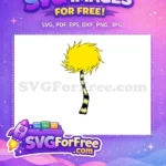 Free Fluffy Yellow Free Striped Trunk Lorax Cartoon Free SVG - Instant Download