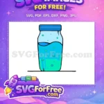 Free Blue Water Bubbles Free Liquid Container Minecraft Free SVG - Instant Download