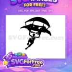 Free Fortnite Glider Character Free Dynamic Gaming Pose Free SVG - Instant Download