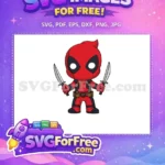 Free Red Suit Free Swords Deadpool Movie Free SVG 2 - Instant Download