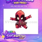 Free Red Suit Free Big Head Deadpool Movie Free SVG - Instant Download