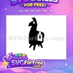 Free Black Llama Wide Eye Free White Loot Box Fortnite Free SVG - Instant Download