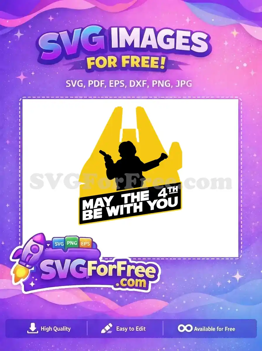 Free Luke Skywalker Free Millennium Falcon Star Wars Free SVG