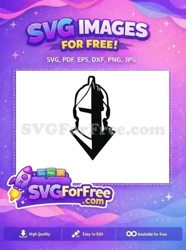 Free Spartan Helmet Free Geometric Warrior 300 Movie Free SVG