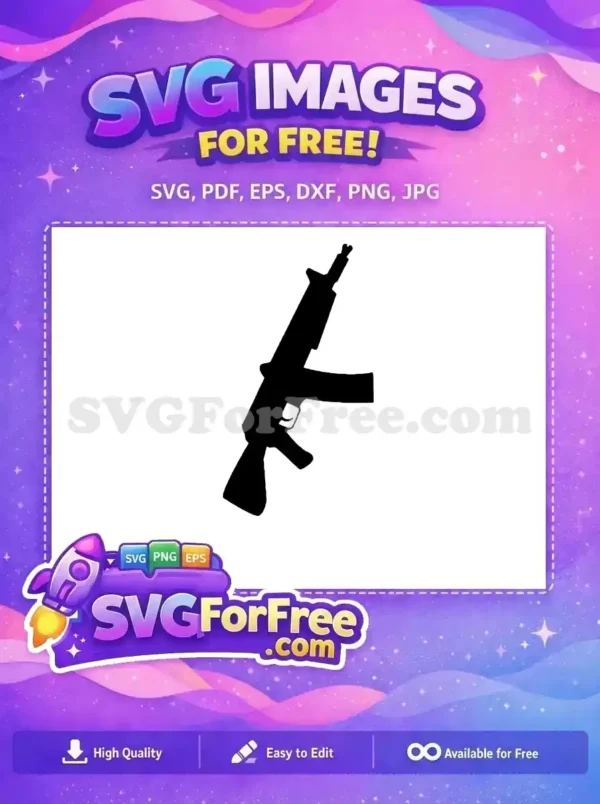 Free Black Silhouette Free Automatic Weapon Action Movie Gaming Free SVG Free Black Silhouette Free Automatic Weapon Action Movie Gaming Free SVG