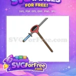Free Spear Pickaxe Free Blue Handle Fortnite Free SVG - Instant Download