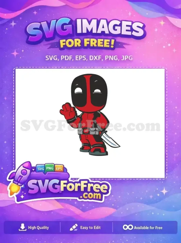 Free Waving Hand Free Ninja Sword Deadpool Movie Free SVG