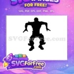 Free Black Silhouette Free Fortnite Dance Pose Free SVG 1 - Instant Download