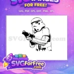 Free Detailed Helmet Free Soldier Trooper Starwars Free SVG - Instant Download