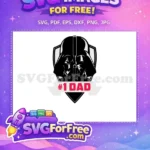 Free Dark Helmet Free Number One Dad StarWars Free SVG - Instant Download