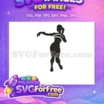 Free Ponytail Silhouette Free Dancing Pose Fortnite Free SVG - Instant Download