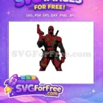 Free Red Gun Free Angry Eyes Deadpool Movie Free SVG - Instant Download
