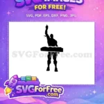 Free Pointing Up Free Silhouette Fortnite Victory Free SVG - Instant Download
