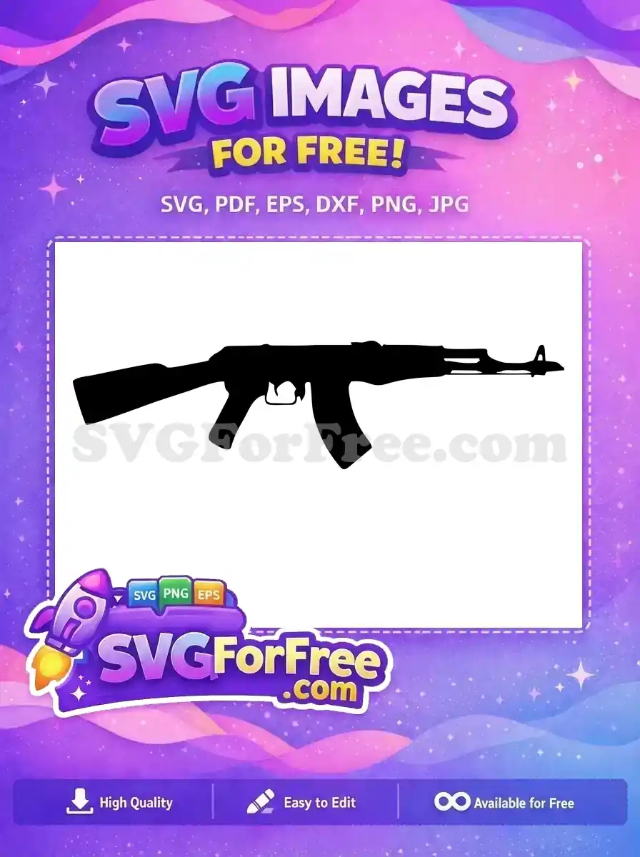 Free AK-47 Detail Free Assault Rifle Free Call of Duty Free SVG
