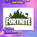Free Green Landscape Free Castle Silhouette Fortnite Free SVG - Instant Download