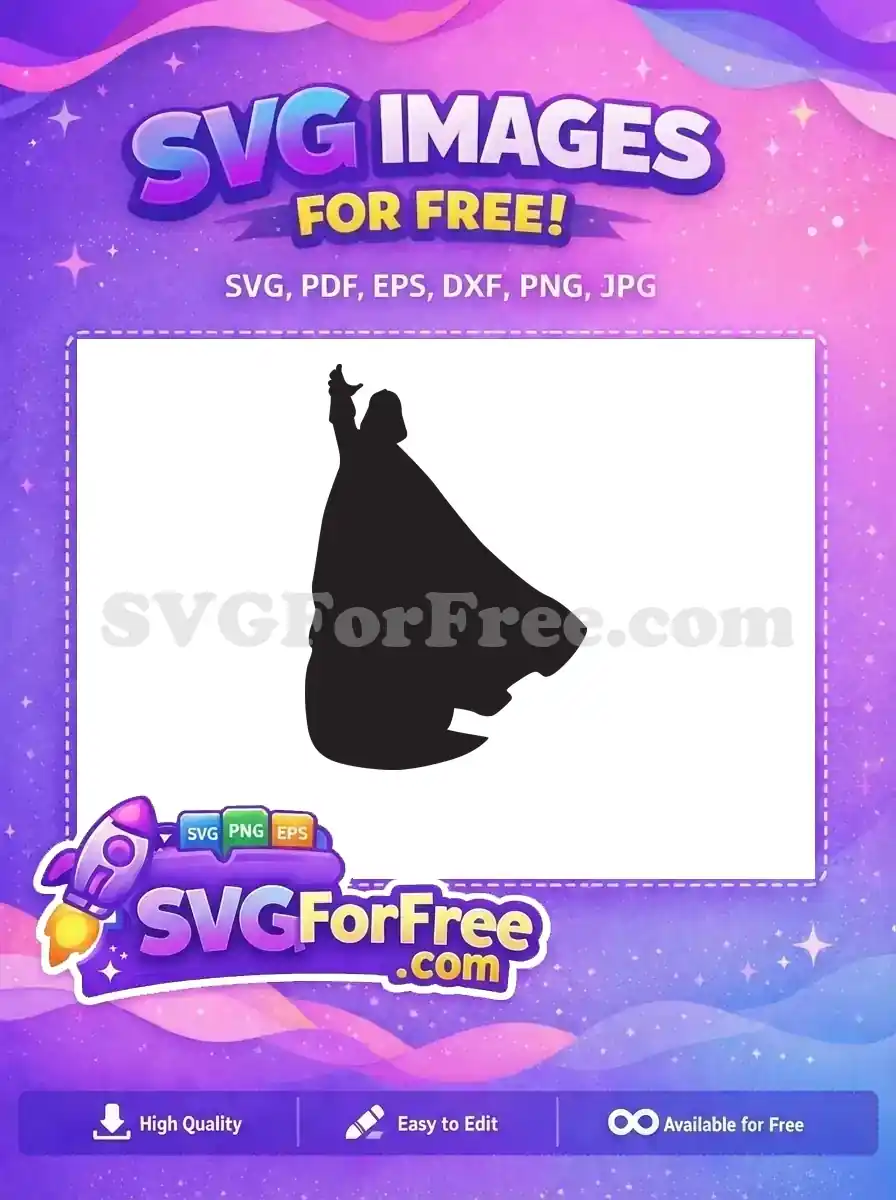 Free Dark Cape Free Silhouette Star Wars Free SVG