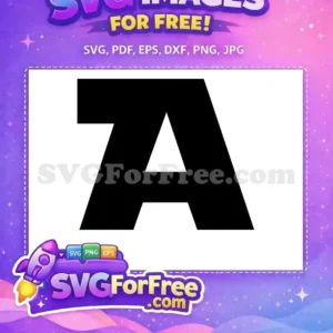 Free Black Initial Free Letter A Alien Free SVG Free Black Initial Free Letter A Alien Free SVG