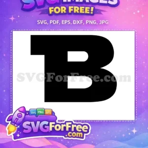 Free Black Letter B Free Sesame Street Free SVG