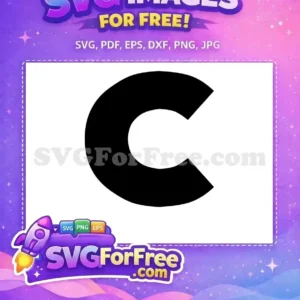 Free Black Letter C Free Alphabet Initial Logo Free SVG