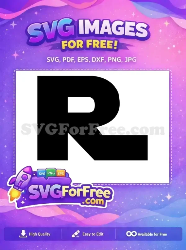 Free Letter First Initial Free R Letter Movie Free SVG