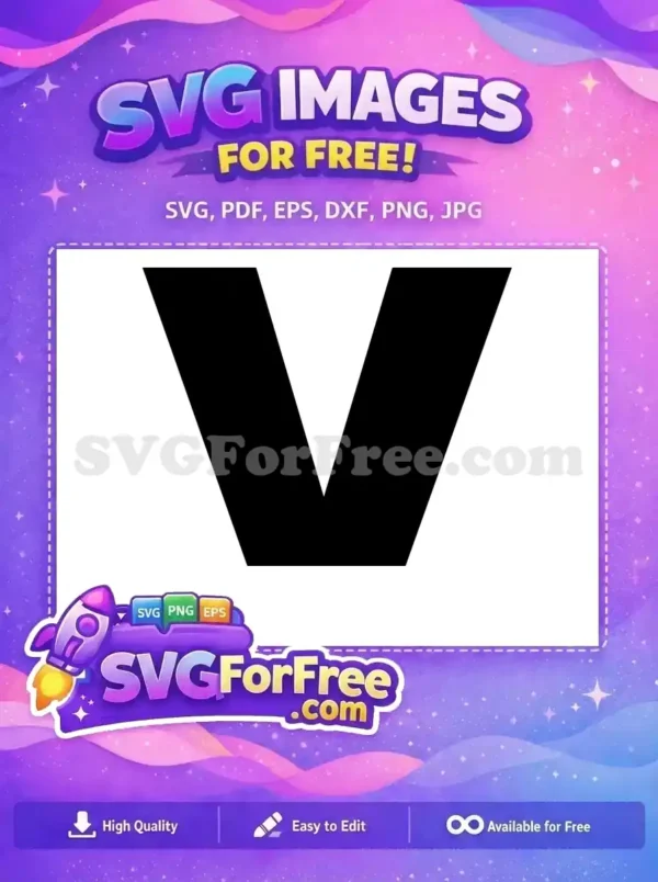 Free Minimalist Letter V Free Vector Initial V Free SVG Free Minimalist Letter V Free Vector Initial V Free SVG