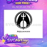 Free Aquaman Trident Free Black Symbol Aquaman Movie Free SVG - Instant Download