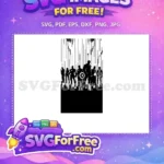 Free Black Minimalist Free Alien Movie Character Free SVG - Instant Download