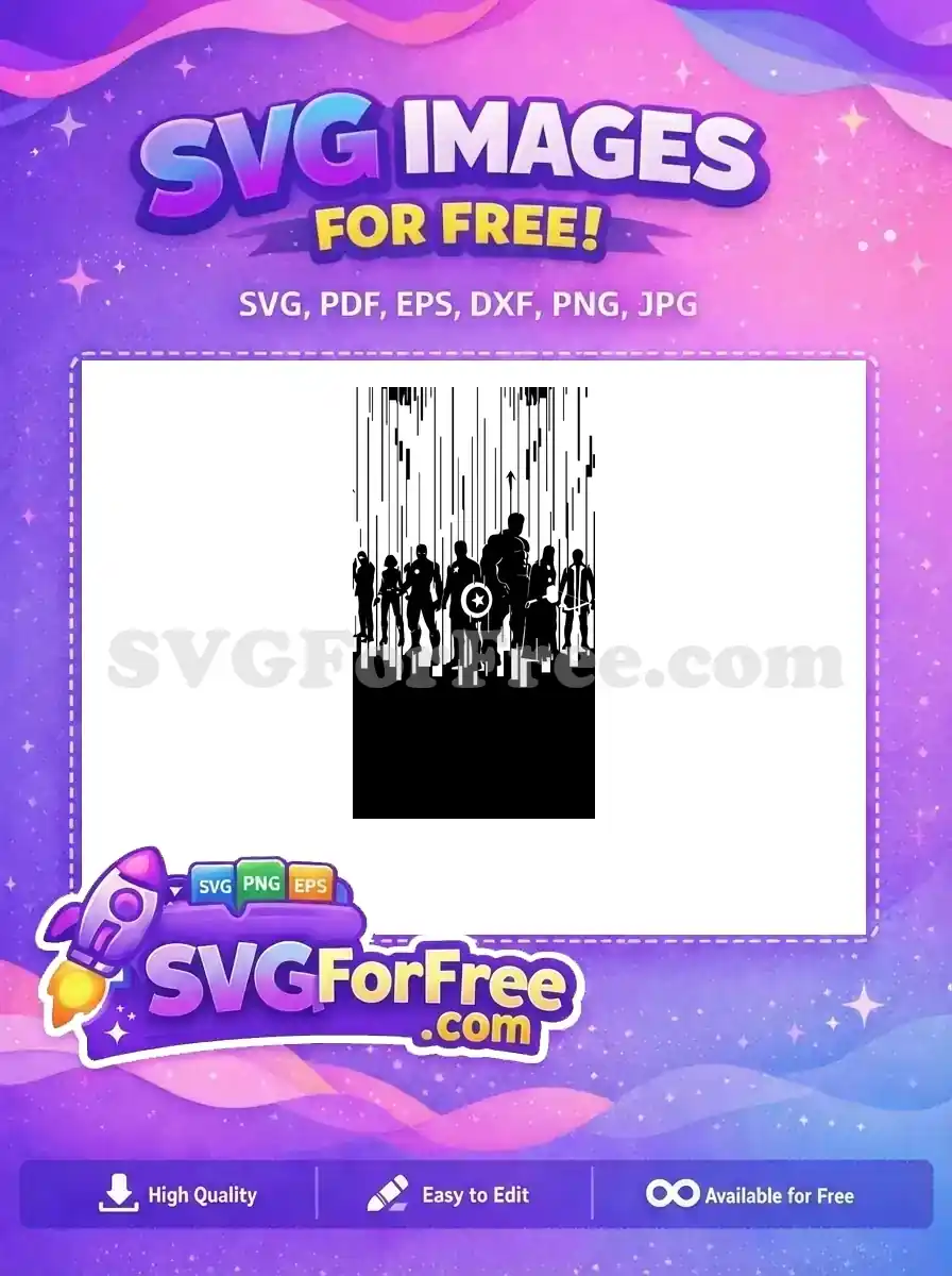 Free Black Minimalist Free Alien Movie Character Free SVG