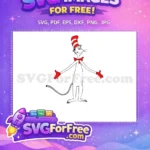 Free Red Bowtie Free Striped Hat Dr Seuss Free SVG 2 - Instant Download