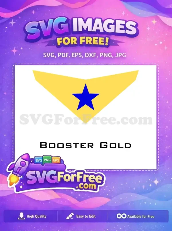 Free Symbol Design Free Booster Gold Hero Free SVG