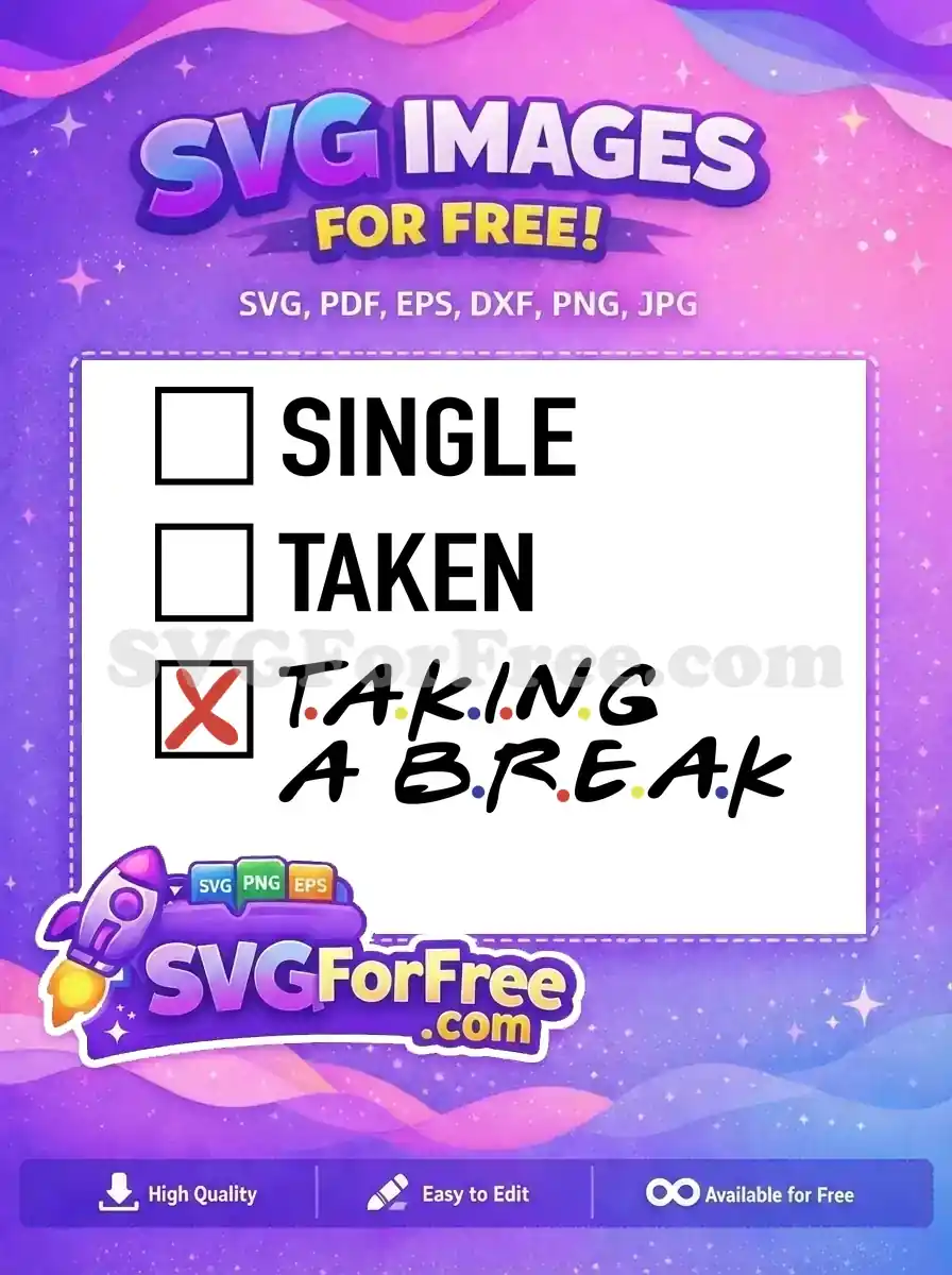 Free Red X Free Colorful Dots Friends TV Show Free SVG