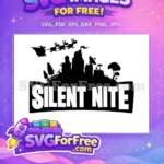 Free White Letters Free Silent Nite Fortnite Free SVG - Instant Download