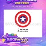 Free Red White Shield Free Blue Star Captain America Free SVG - Instant Download