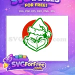 Free Green Grinchy Smile Free Red Ornament How The Grinch Free SVG - Instant Download