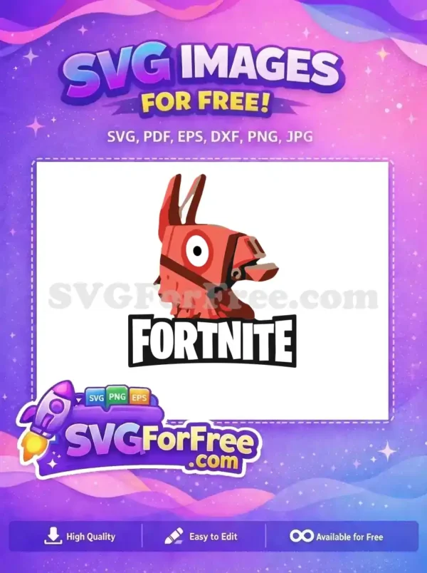 Free Red Llama Free Pinata Fortnite Free SVG