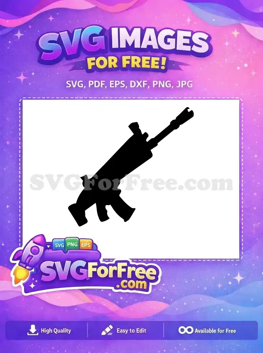 Free Assault Rifle Free Scar Weapon Fortnite Free SVG