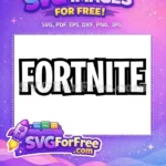 Free Black White Letters Free Fortnite Game Free SVG - Instant Download