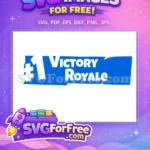 Free Number One Free White Letters Victory Royale Free SVG - Instant Download
