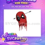 Free Arrow Through Head Free Dripping Red Deadpool Movie Free SVG 2 - Instant Download